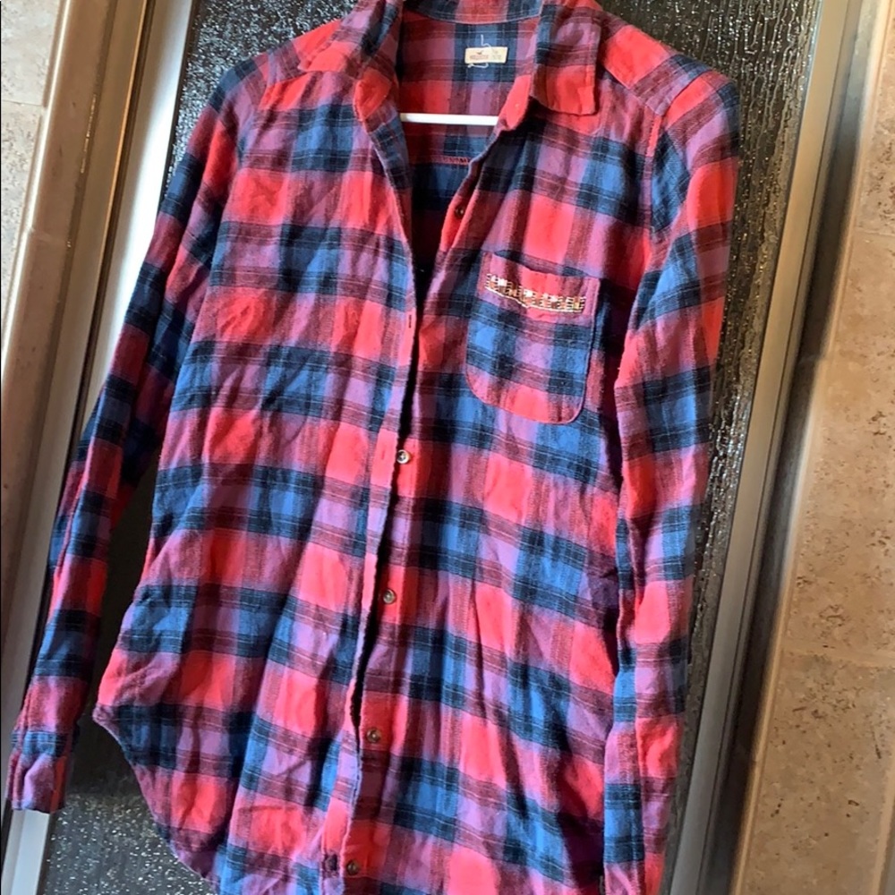 Hollister plaid flannel shirt